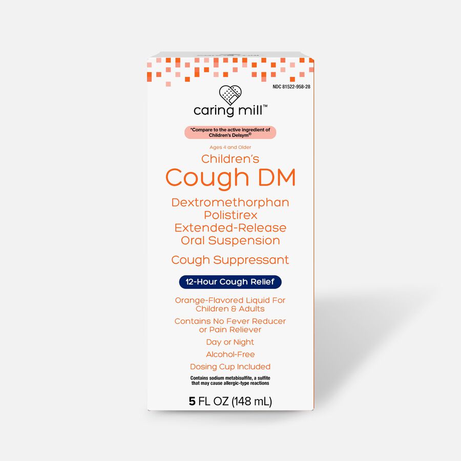 Caring Mill ™ Children's Cough Suppressant DM Cough Medicine For Kids, 5 oz., Original, , large image number 1