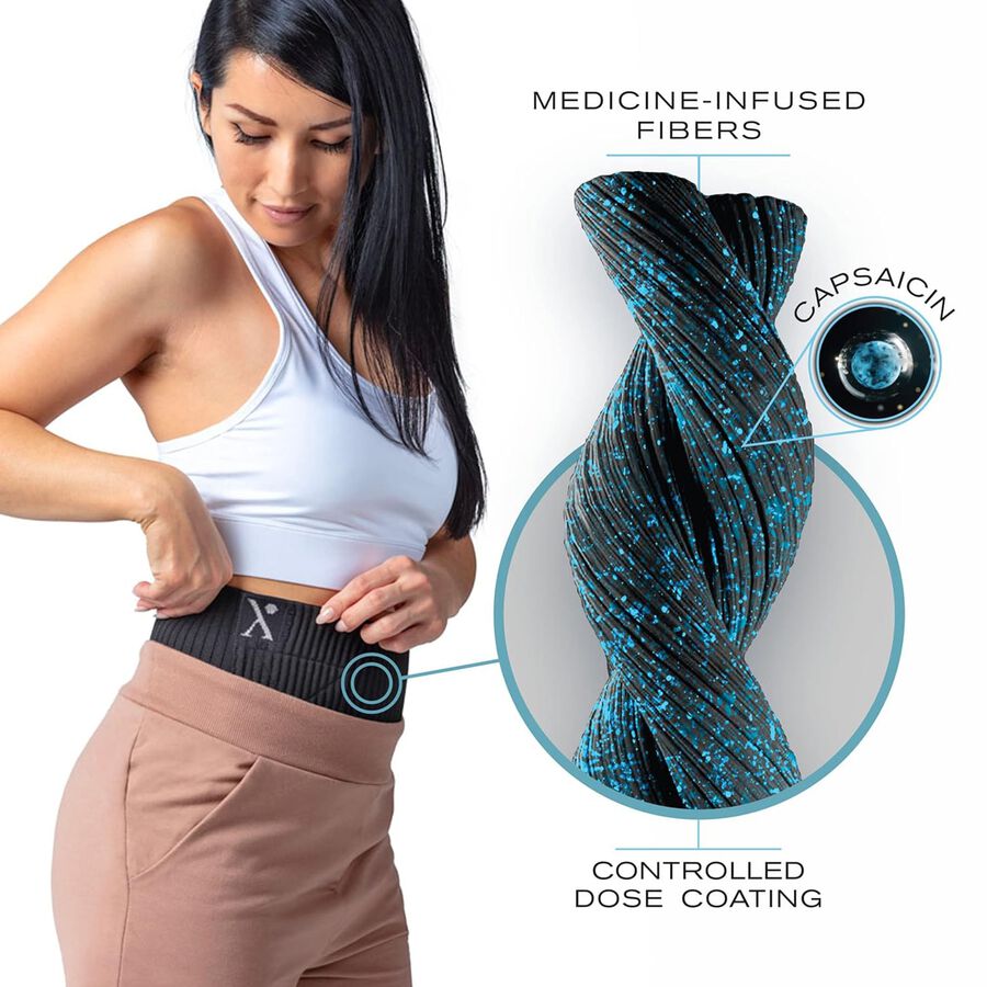 Nufabrx Back Compression Wrap with Pain-Relieving Medicine, , large image number 2