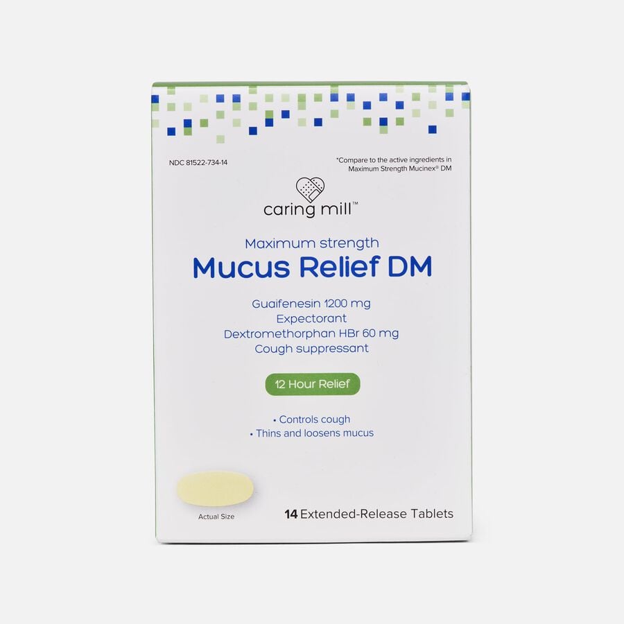 Caring Mill™ Maximum Strength Mucus-DM Extended-Release Tablets,14 ct, , large image number 0