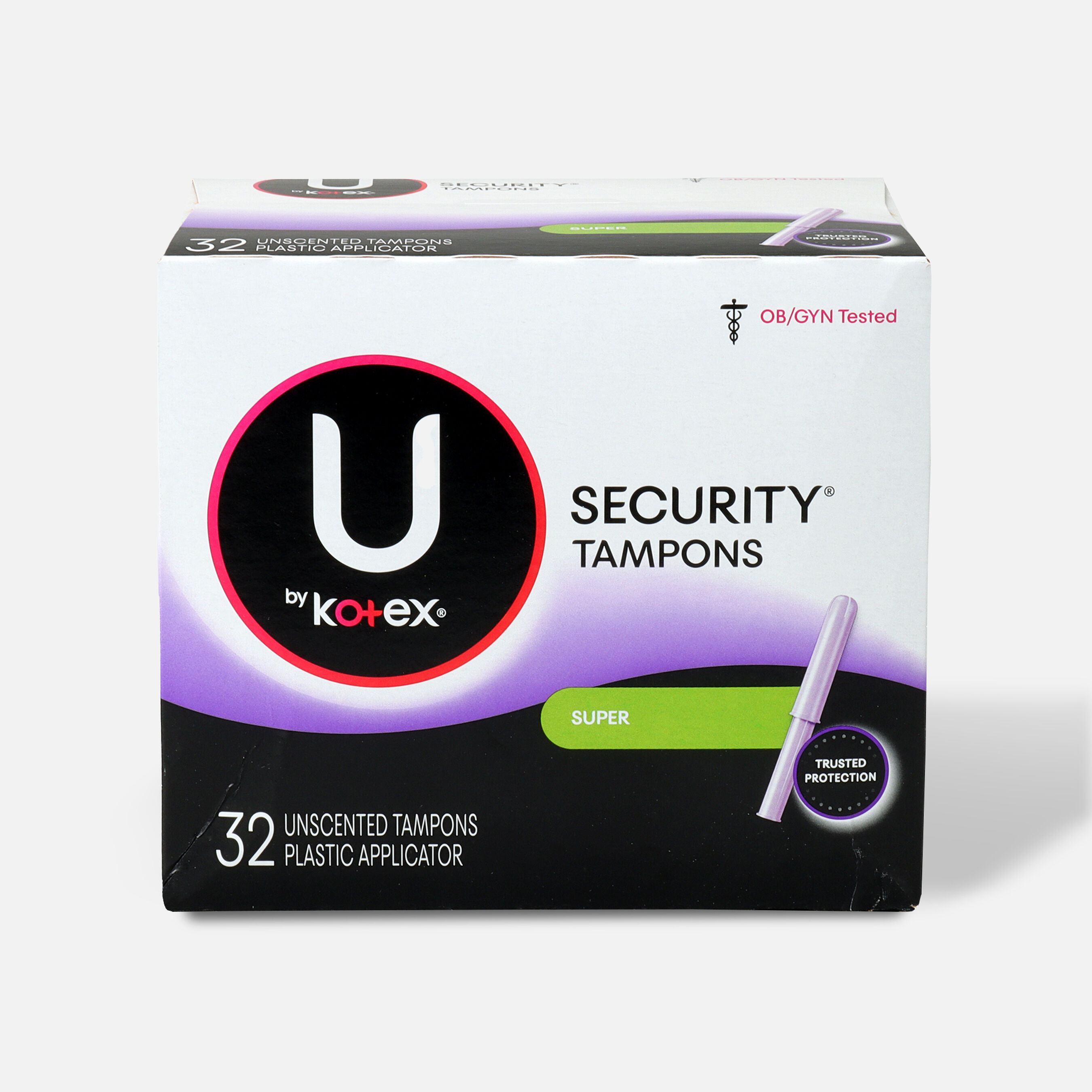 U by Kotex Security Tampons, Super Absorbency, Unscented