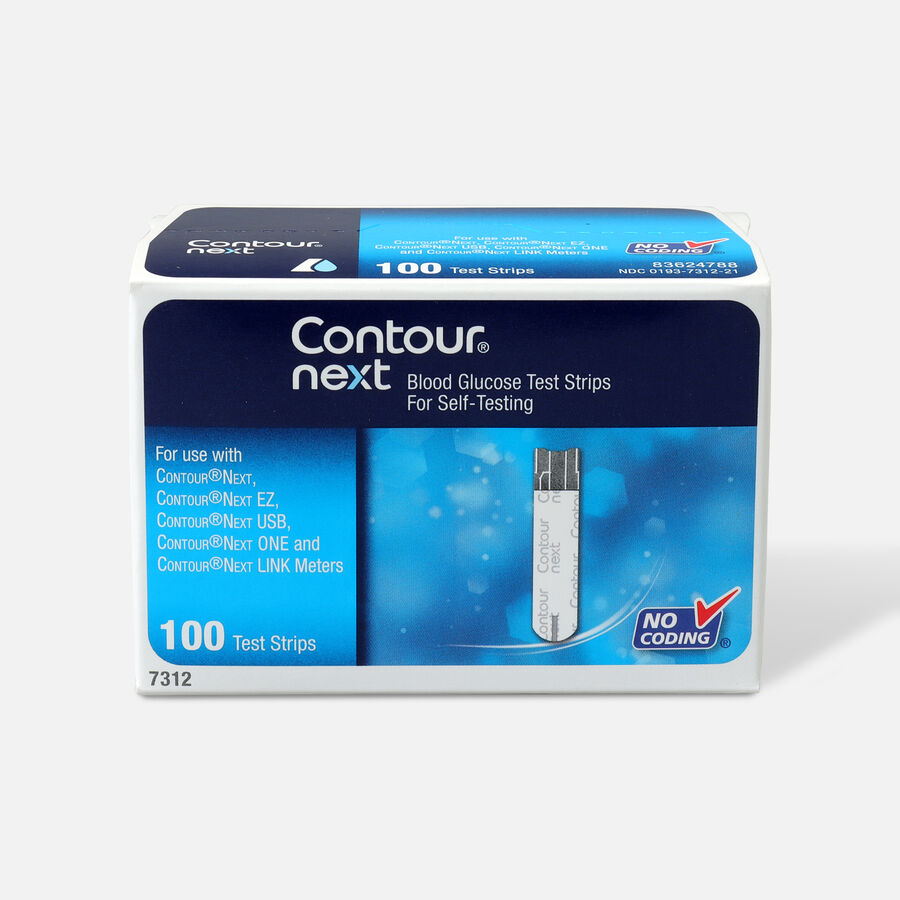 Bayer Contour Next Blood Glucose Test Strips, 100 ea