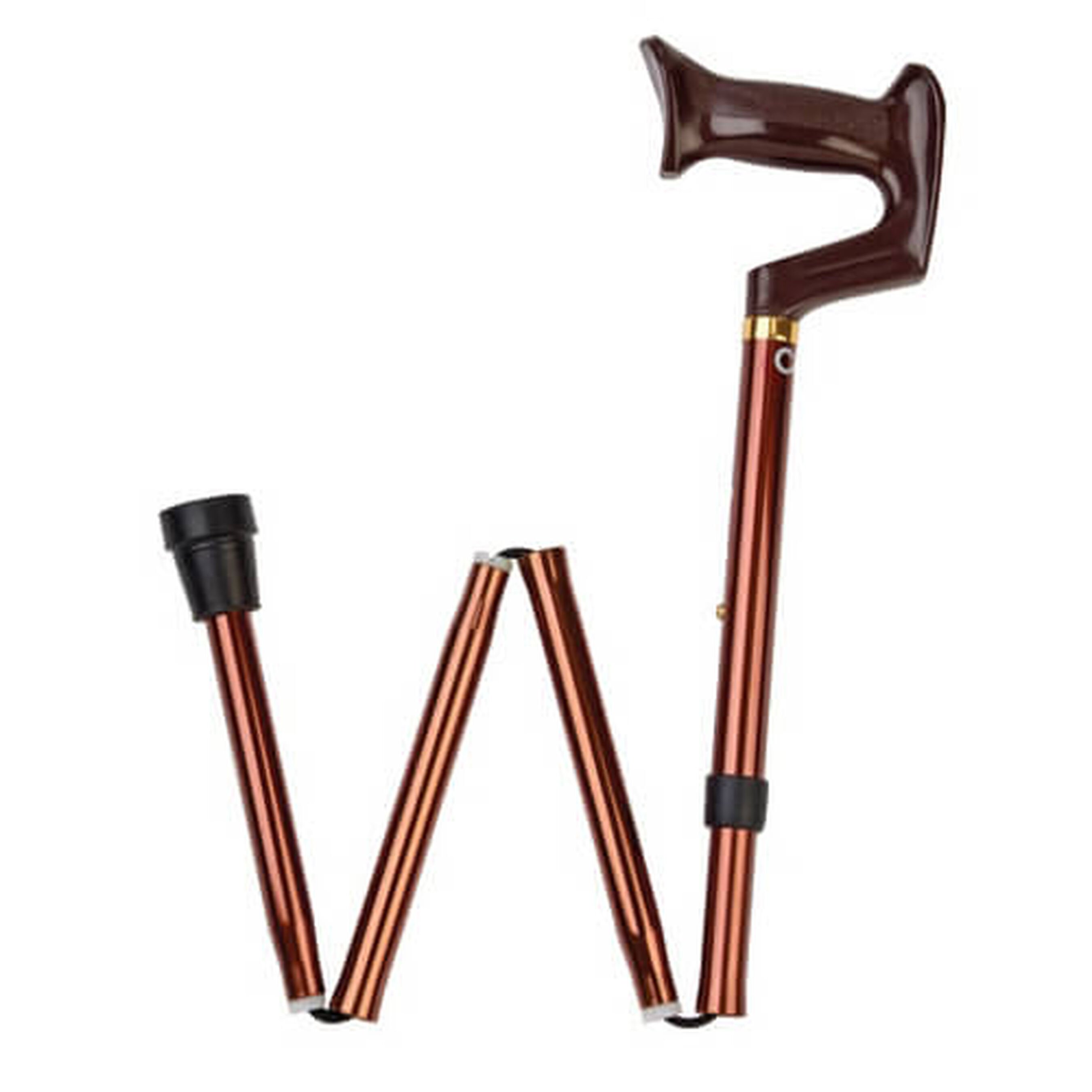 Adjustable Folding Caneyork Handle with Bronze Finish, Carex A74600