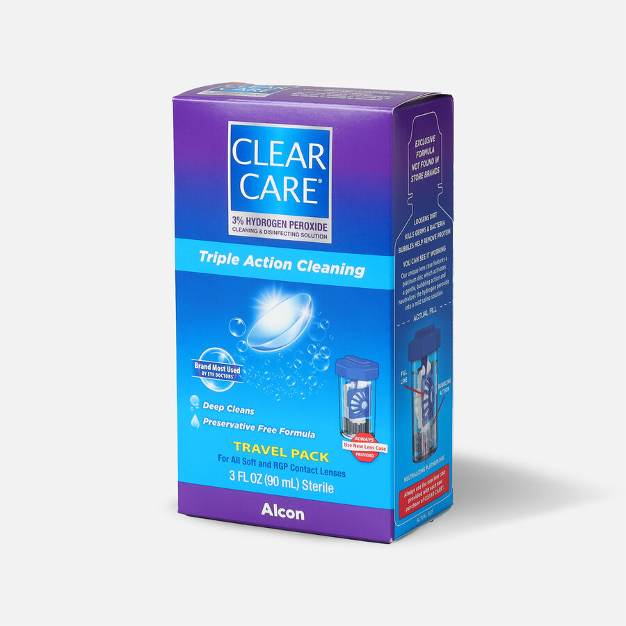 Clear Care Triple Action Cleaning Contact Travel Pack 3 oz