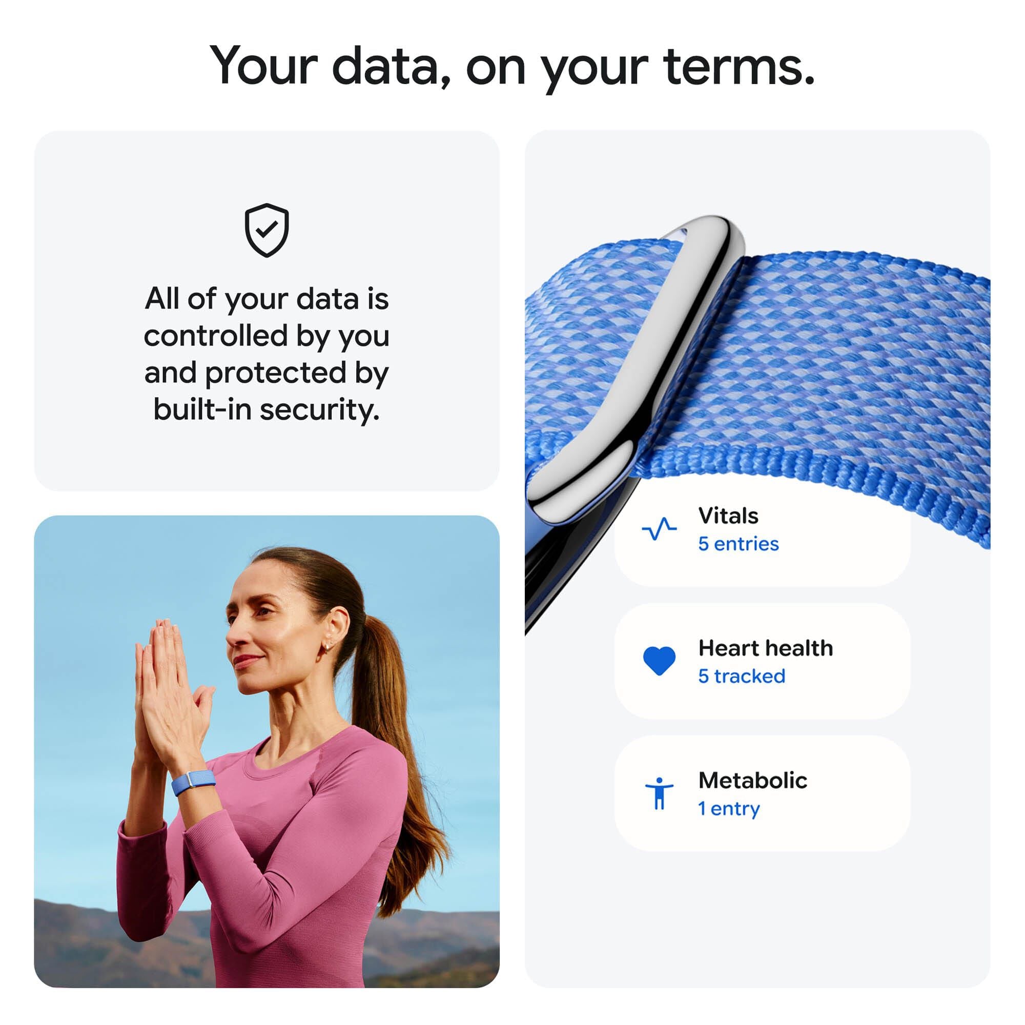 Google Fitbit Air, Screenless Fitness and Health Tracker, One Size