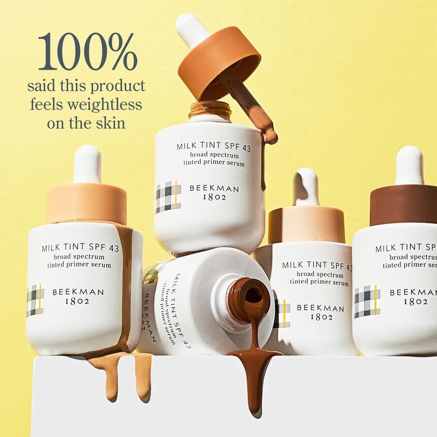 Beekman 1802 Milk Tint SPF43 Broad Spectrum Tinted Primer Serum, Medium,  1 fl oz., , large image number 4