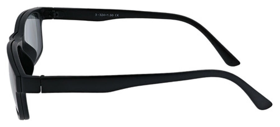 Sunglass Reader with Magnetic Detachable Polarized Lens, Black/G15, +2.00, Black, large image number 6