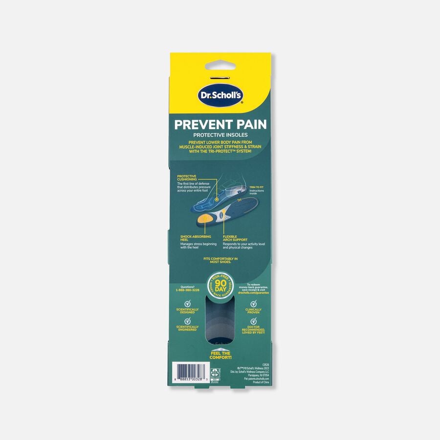 Dr. Scholl's Prevent Pain Insole, Men, , large image number 1