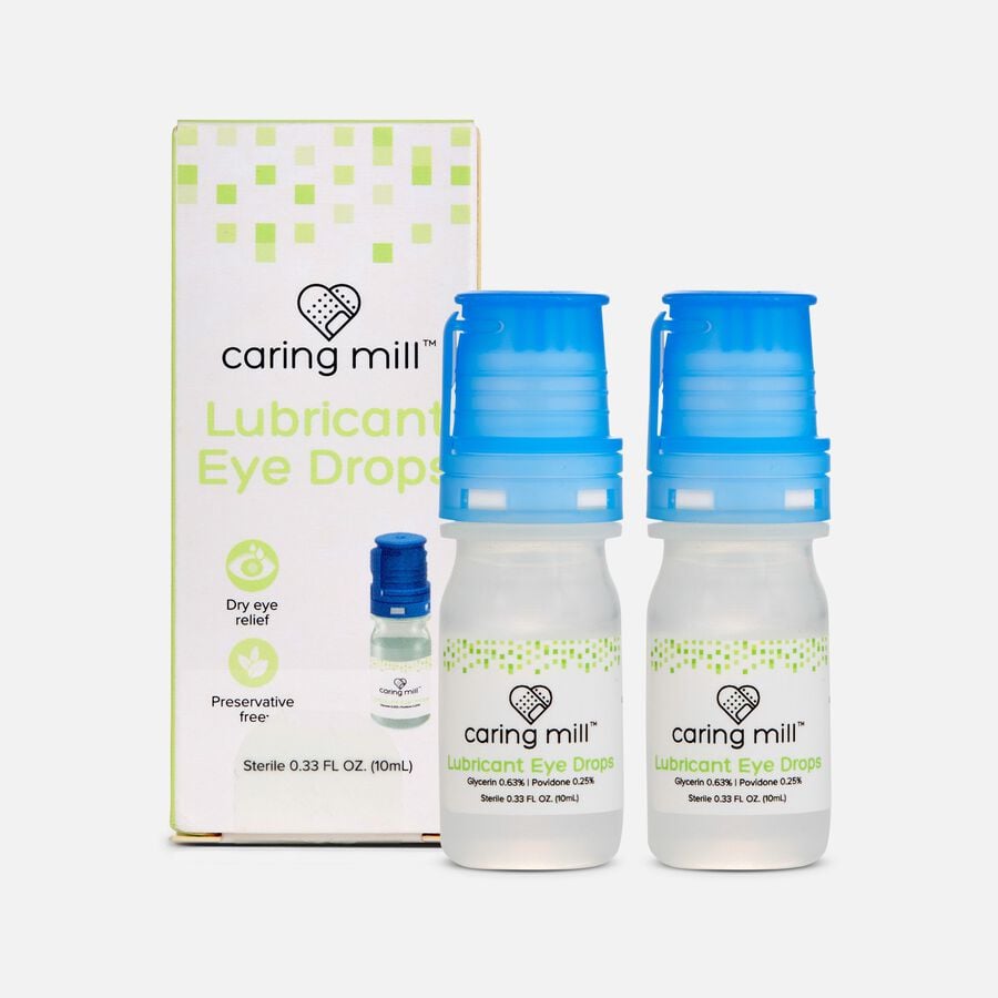 Caring Mill&trade; Dry Eye Preservative-Free Eye Drops, 10ml (2-Pack), , large image number 0