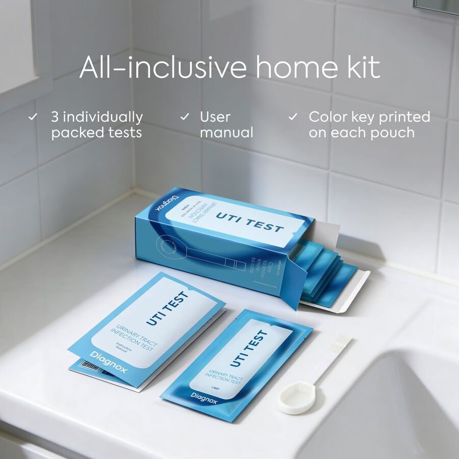 Diagnox Urinary Tract Infection (UTI) At-Home Test, FDA Cleared, 3 Pack, , large image number 3