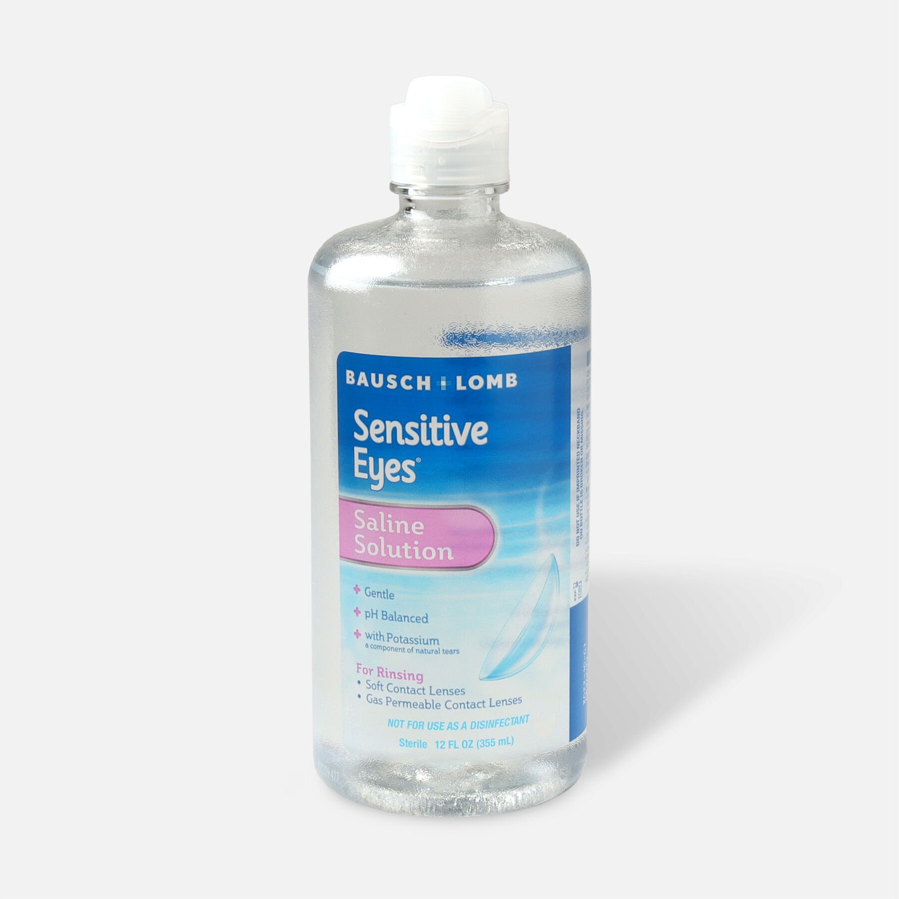 Sensitive Eyes Plus Saline Solution For Soft Contact Lenses, With