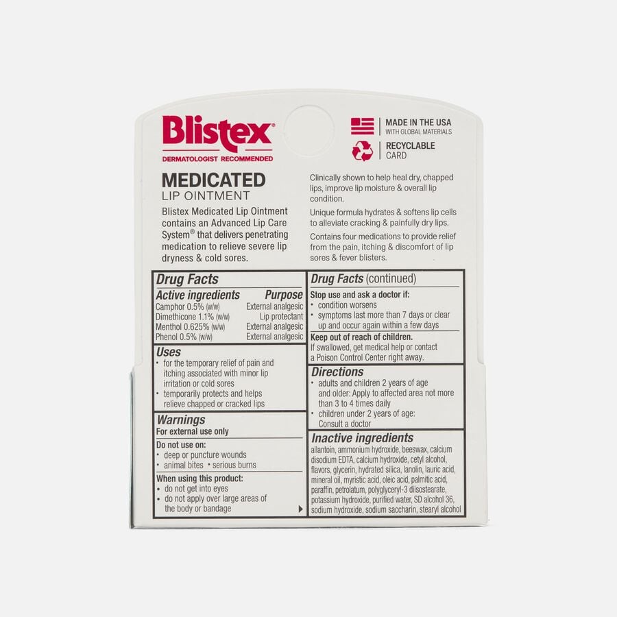 Blistex Medicated Lip Ointment, 2 ct., , large image number 1
