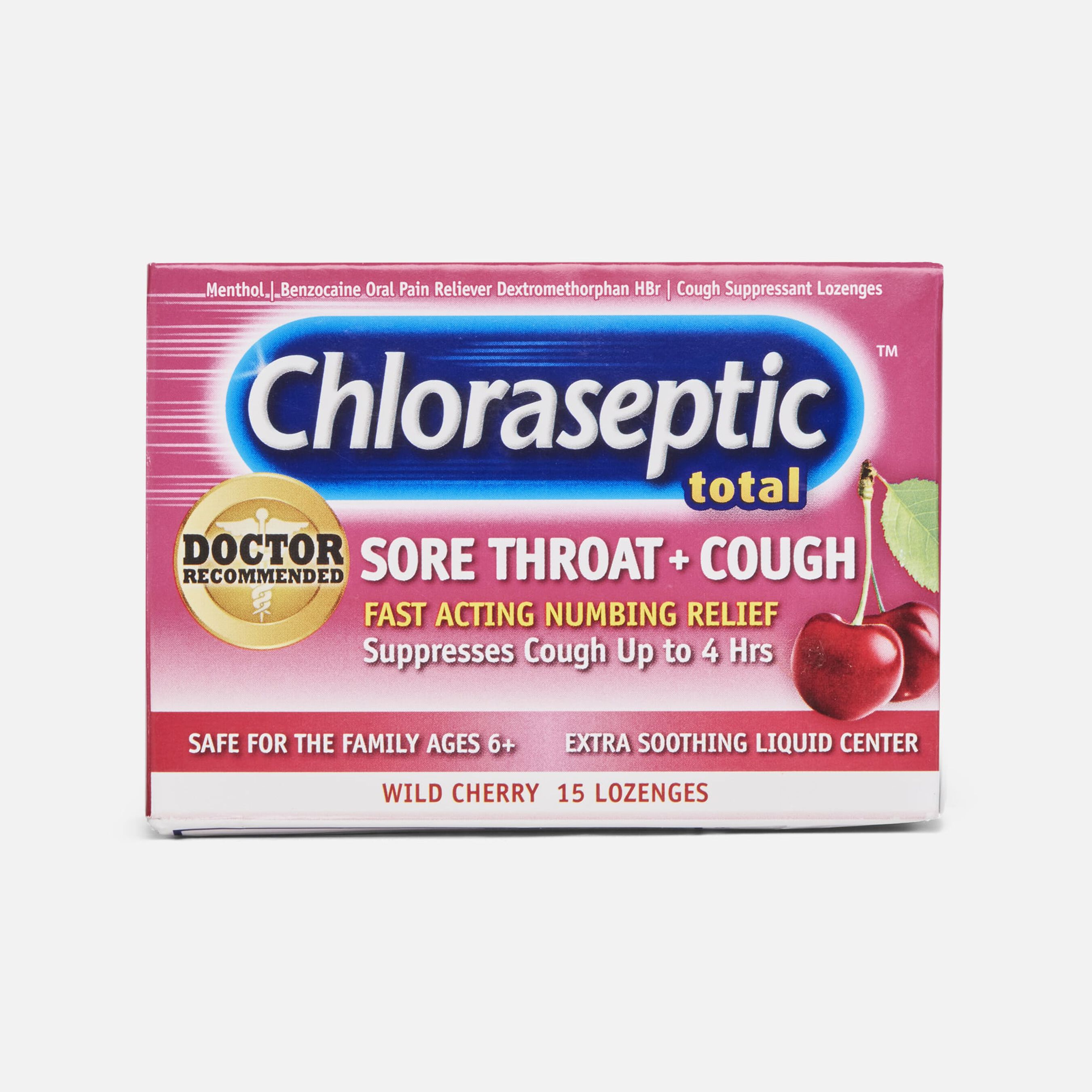 HSA Eligible Chloraseptic Total, Wild Cherry, Sore Throat and Cough