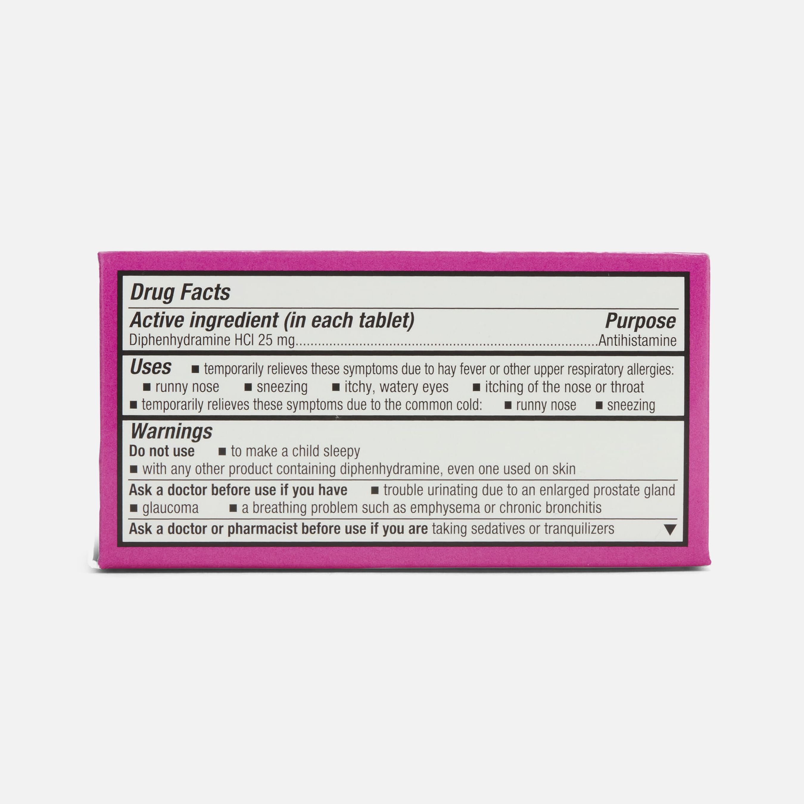 HSA Eligible Caring Mill™ Diphenhydramine Allergy Relief Tablets, 100