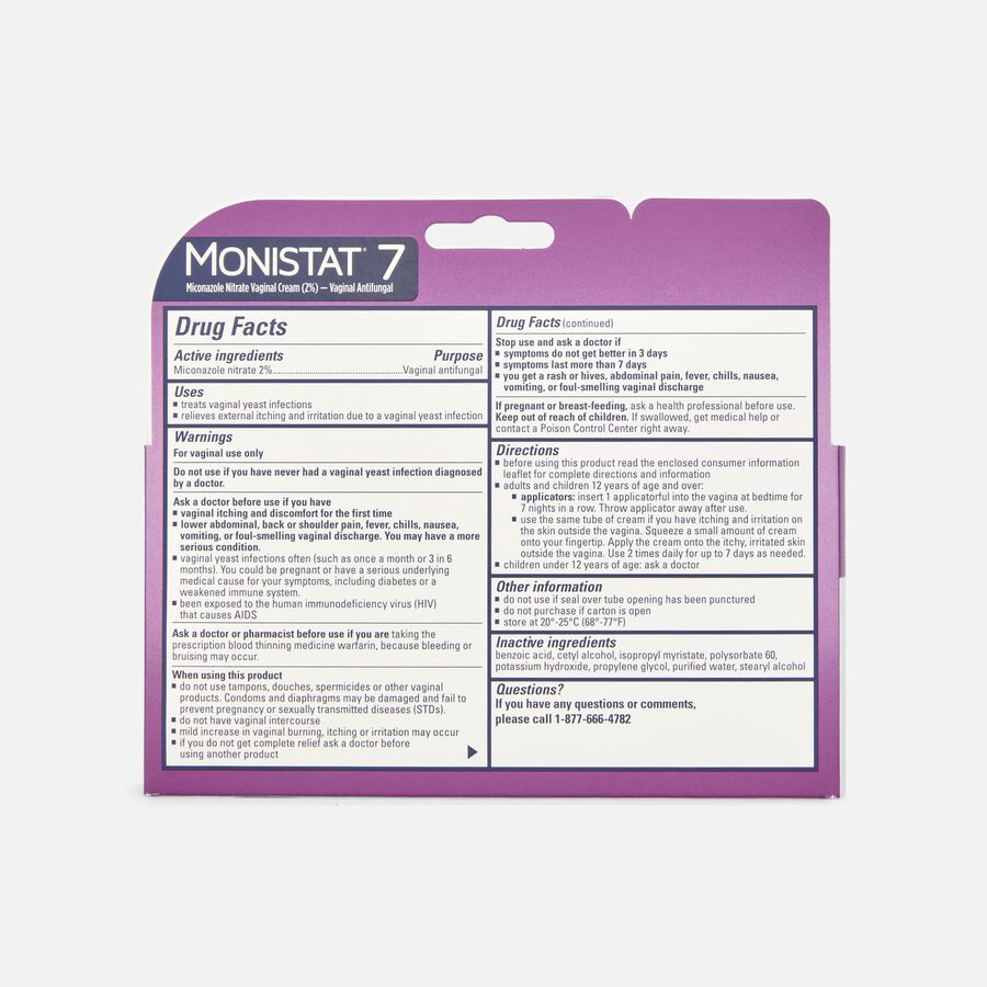 Monistat 7-Day Yeast Infection Treatment, , large image number 1
