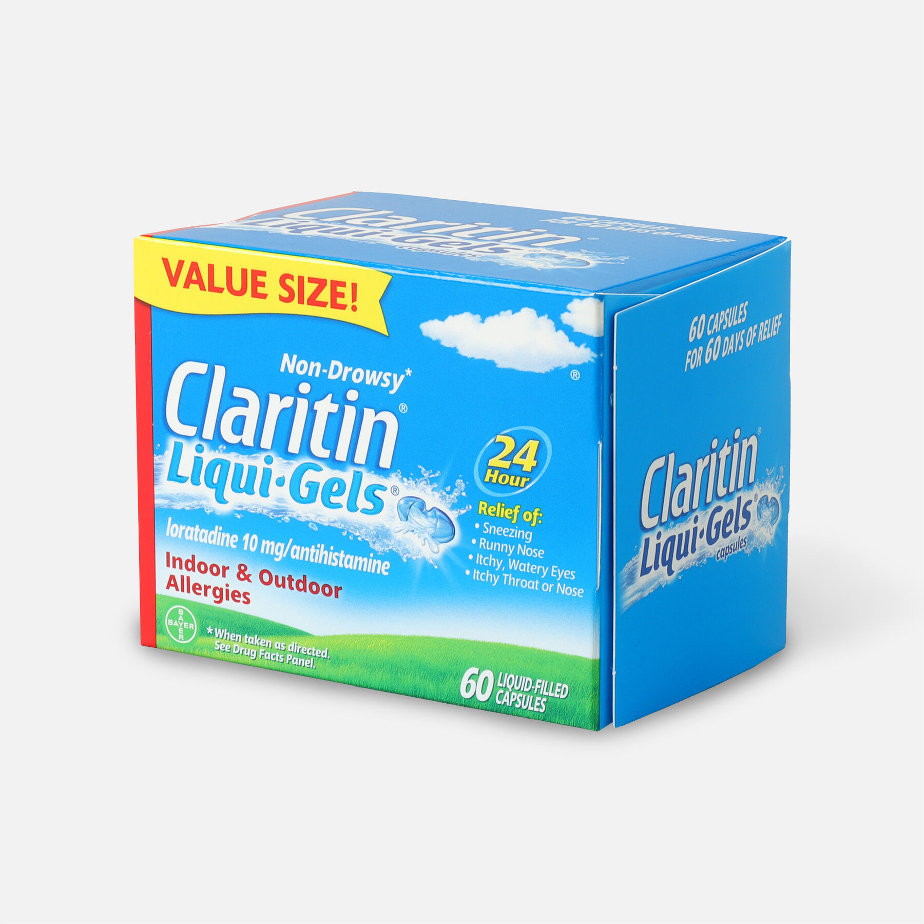 Claritin Allergy LiquiGels, 60 Count