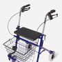 DMI Traditional Steel Rollator Walker with Padded Seat, , large image number 2