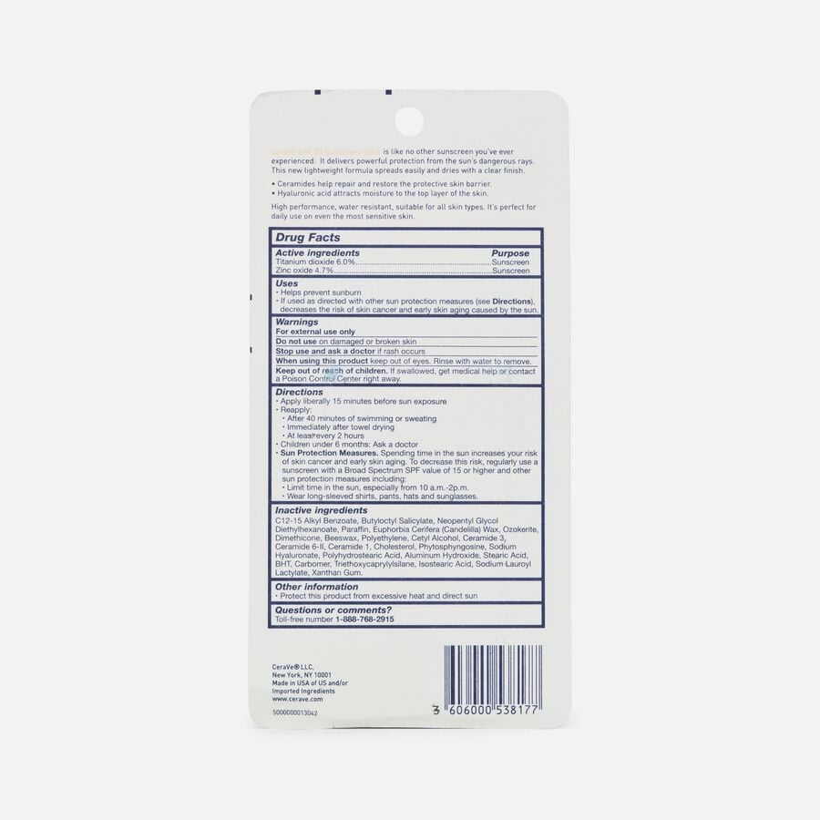 CeraVe Sunscreen Stick - SPF 50, , large image number 2