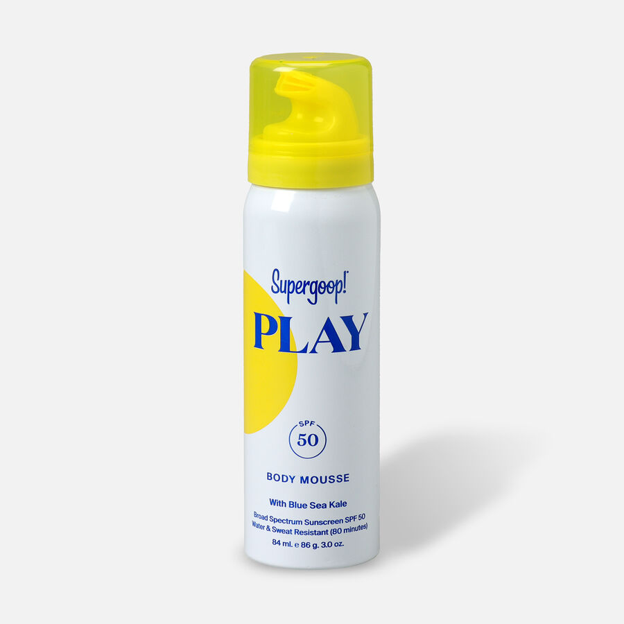 Supergoop! PLAY Body Mousse SPF 50 with Blue Sea Kale, , large image number 0