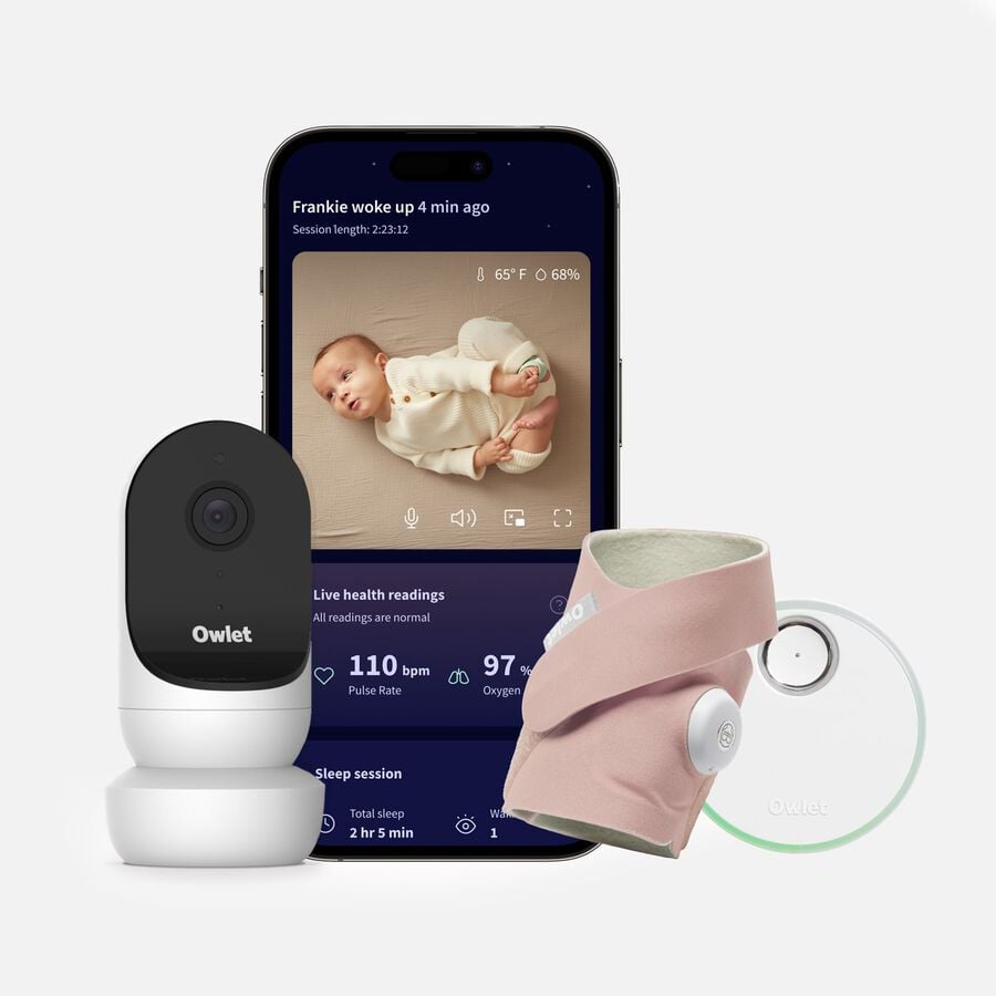 FDA-Cleared Owlet Cam 2 & Dream Sock Duo, , large image number 0