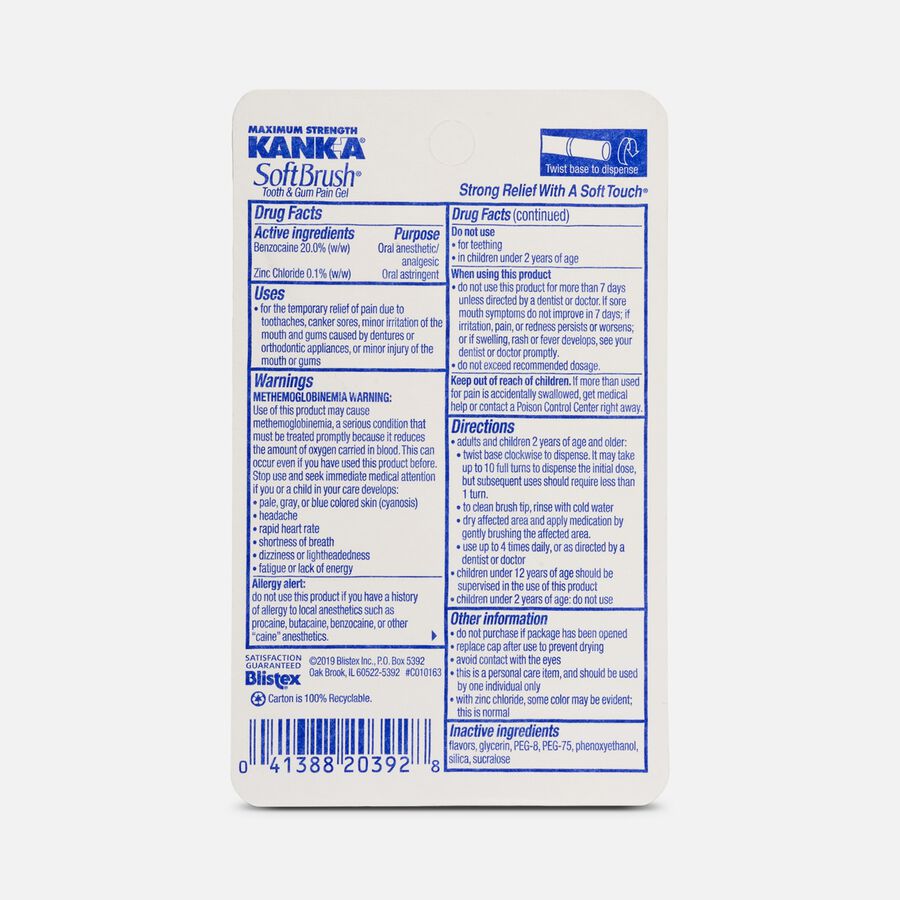 Kank-A Maximum Strength Soft Brush Tooth and Gum Pain Gel, , large image number 1