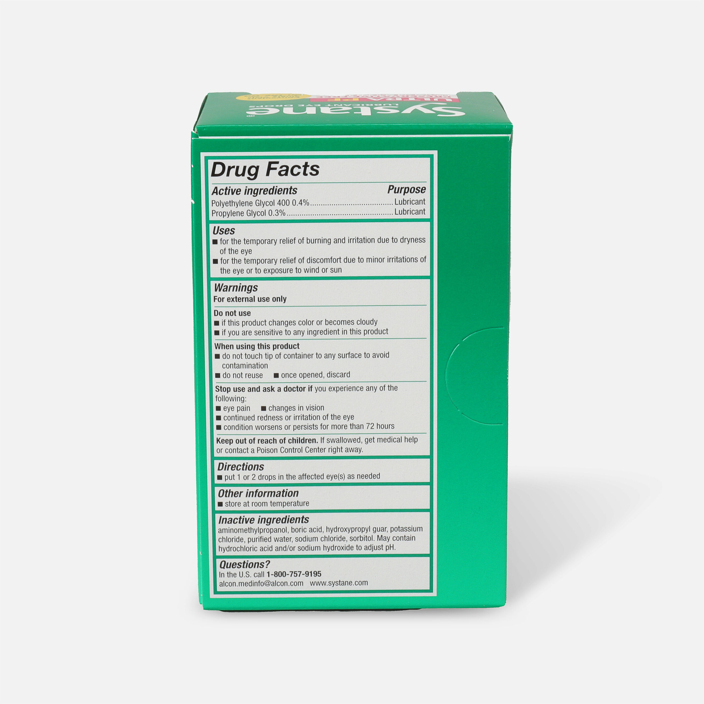 HSA Eligible Systane Ultra Preservative Free Lubricant Eye Drops, 60 ct