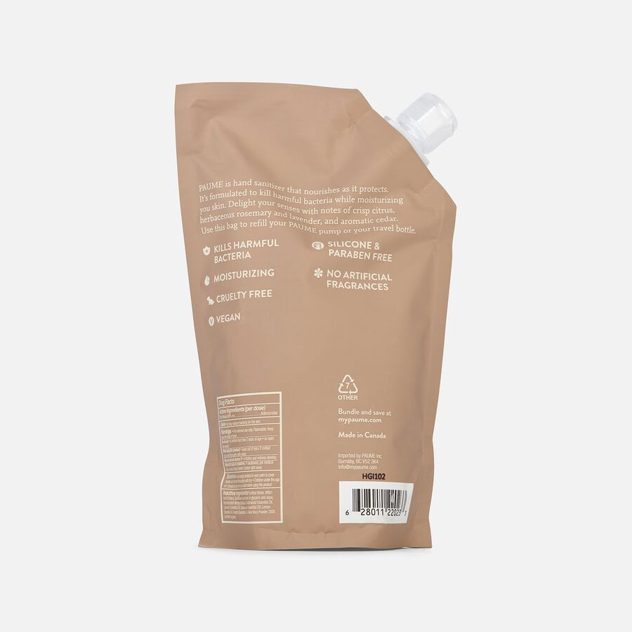 PAUME Hand Sanitizer Refill Bag, 17 fl oz., , large image number 1