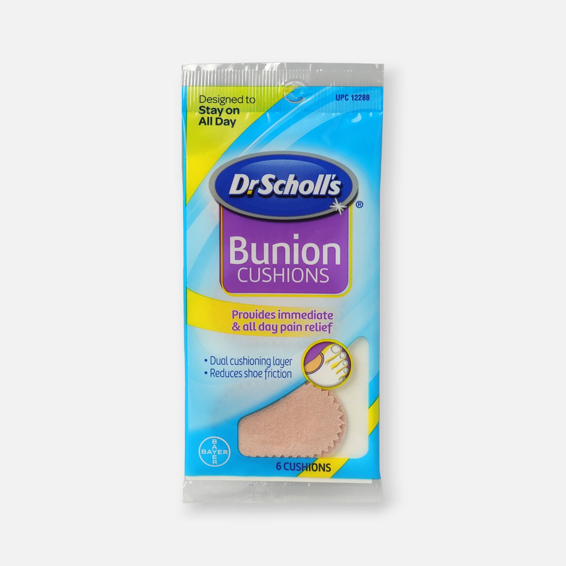 Dr. Scholl's Bunion Cushions with Comfortplus, 6 ea
