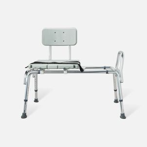 DMI® Sliding Transfer Bench Shower Chair with Cut-Out Seat