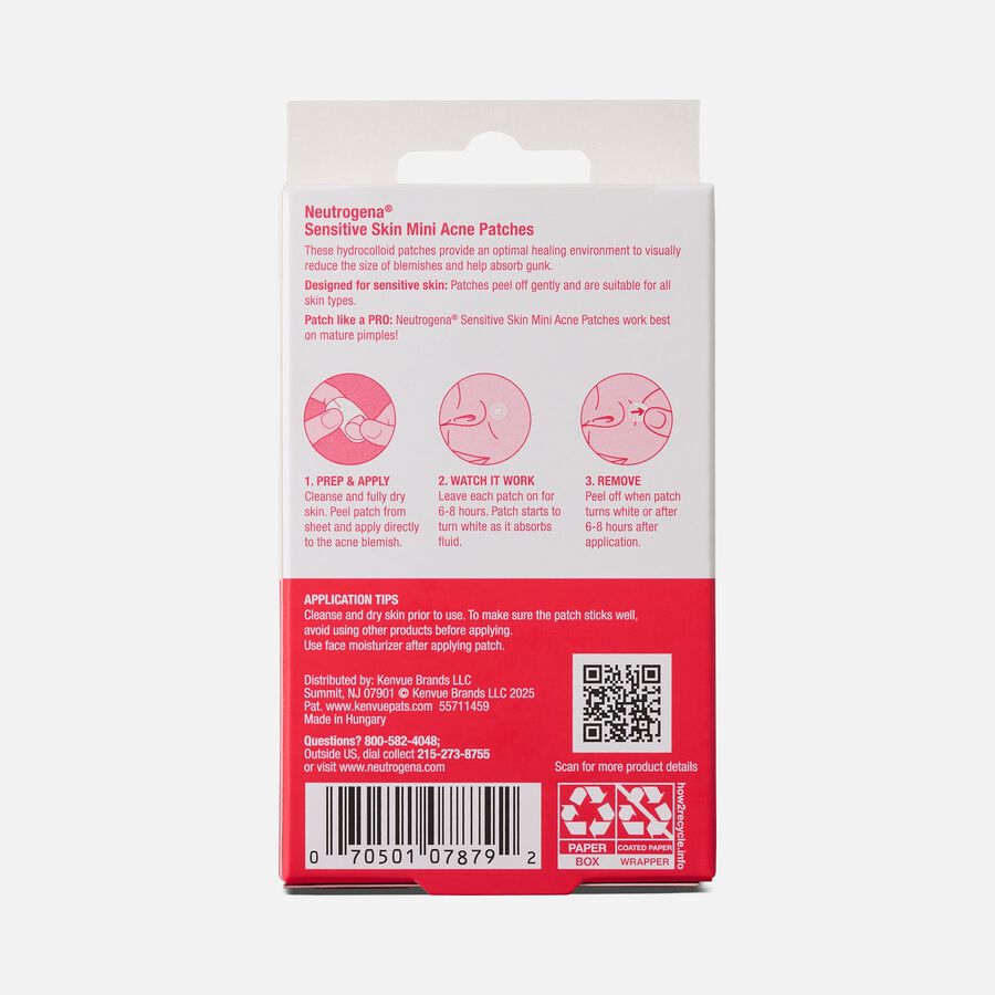 Neutrogena Sensitive Skin Acne Patch Minis, 36 ct., , large image number 1