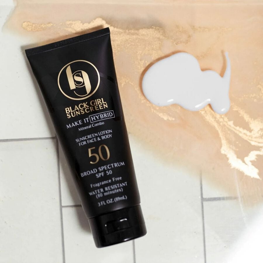 Black Girl Sunscreen Make It Hybrid Sunscreen Lotion, SPF 50, 3 fl oz., , large image number 3