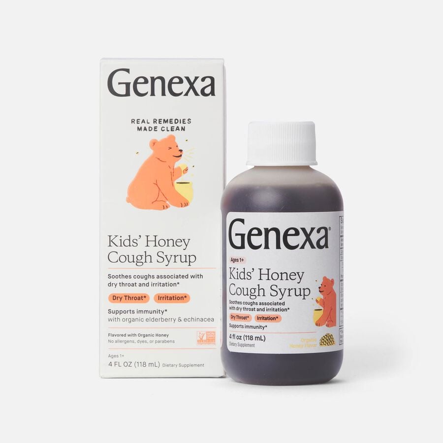 Genexa Kid's Honey Cough Syrup Supplement, 4 oz., , large image number 0