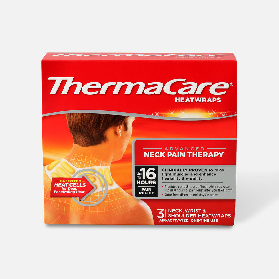 Thermacare Heat Wrap Neck, Shoulder and Wrist, 8HR, 3 ct