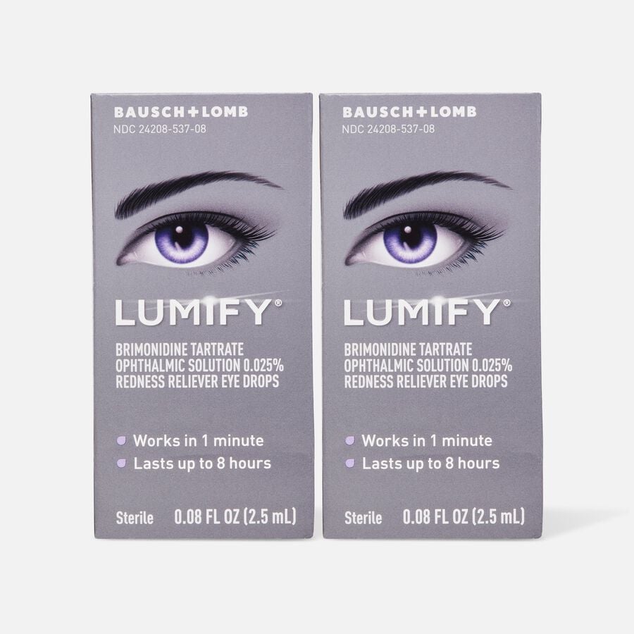 LUMIFY® Redness Reliever Eye Drops, 0.08 fl. oz. (2-Pack), , large image number 0