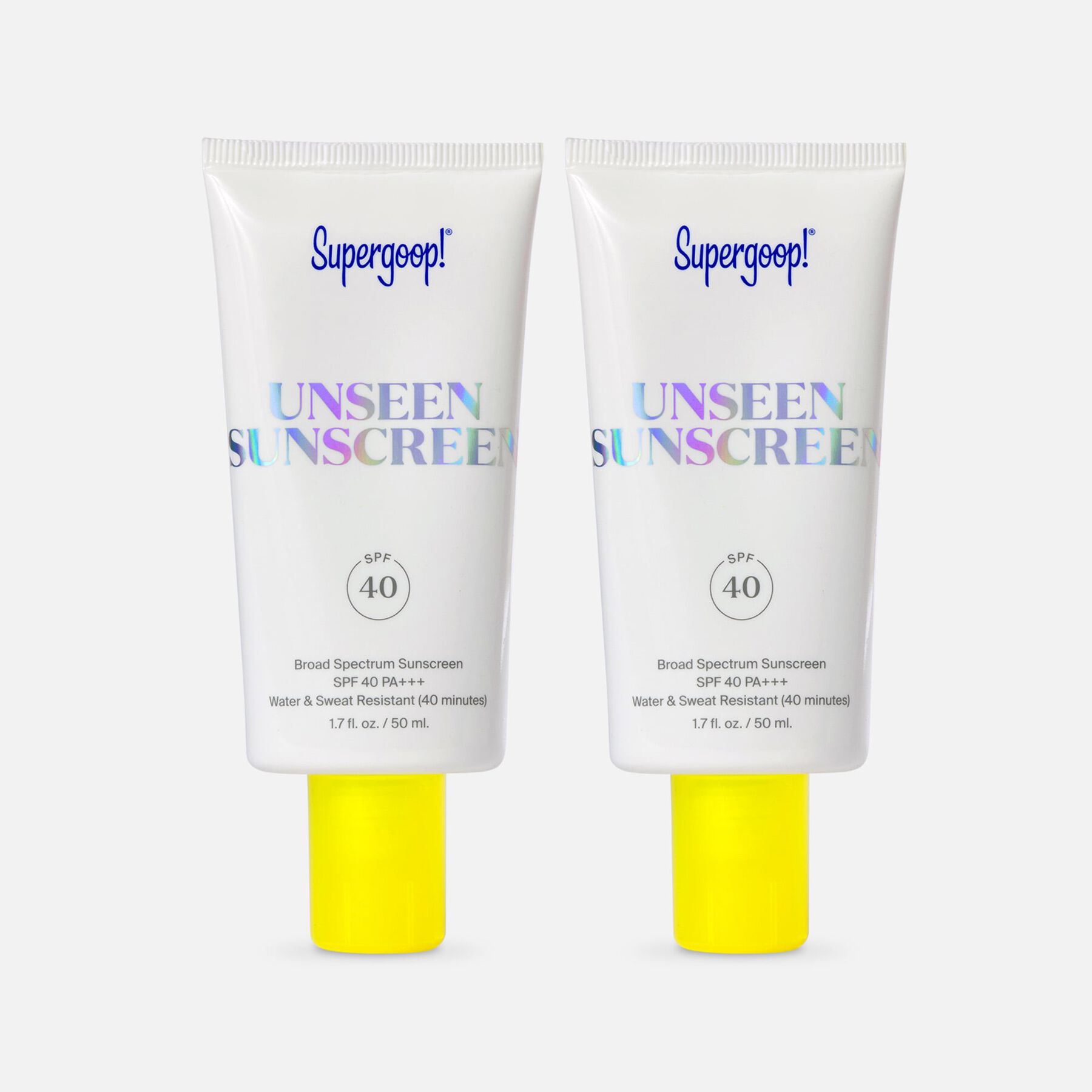 HSA Eligible Supergoop! Unseen Sunscreen, SPF 40, 1.7 fl oz. (2Pack