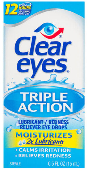 Clear Eyes Triple Action Drops, .5 oz.