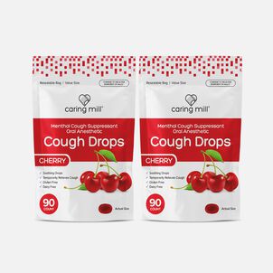 Caring Mill™ Cough Drops, Cherry, 90 ct. (2-Pack)