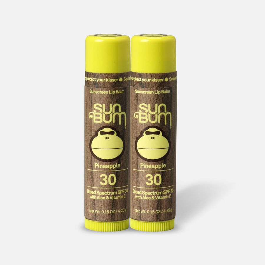 Sun Bum Lip Balm, SPF 30, Pineapple, .15 oz. (2-Pack), , large image number 0