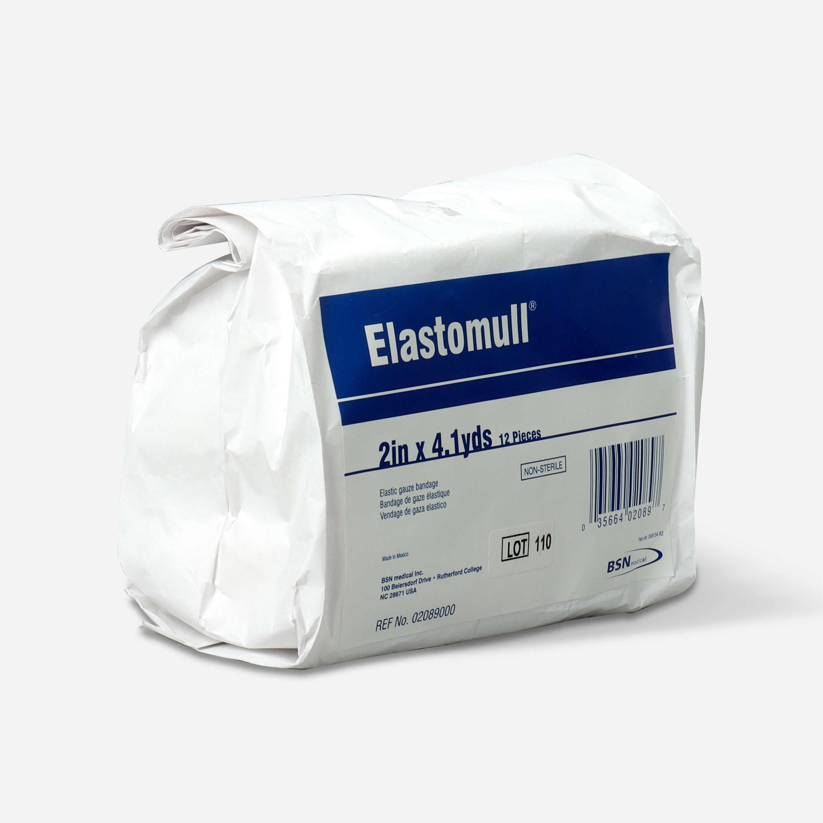 Elastomull Elastic Gauze Bandage, 2in x 4.1 yd, NonSterile, 12 ea