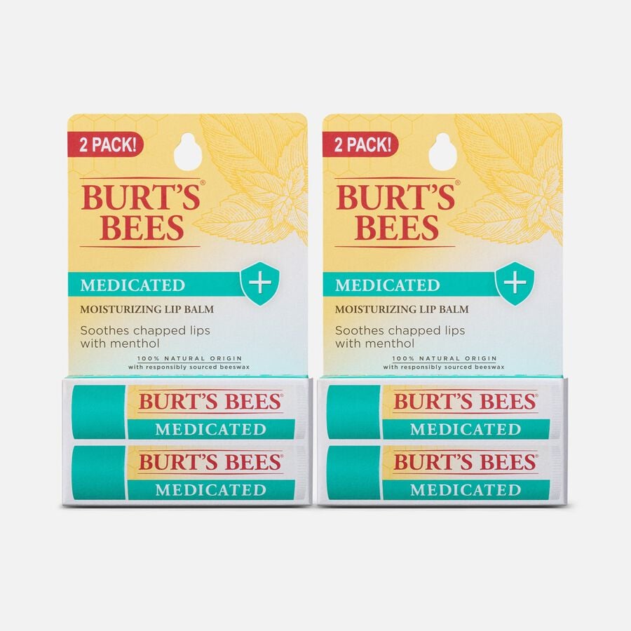 Burt&rsquo;s Bees Medicated Lip Balm, 2-Pack, 0.15 oz. (2-Pack), , large image number 0