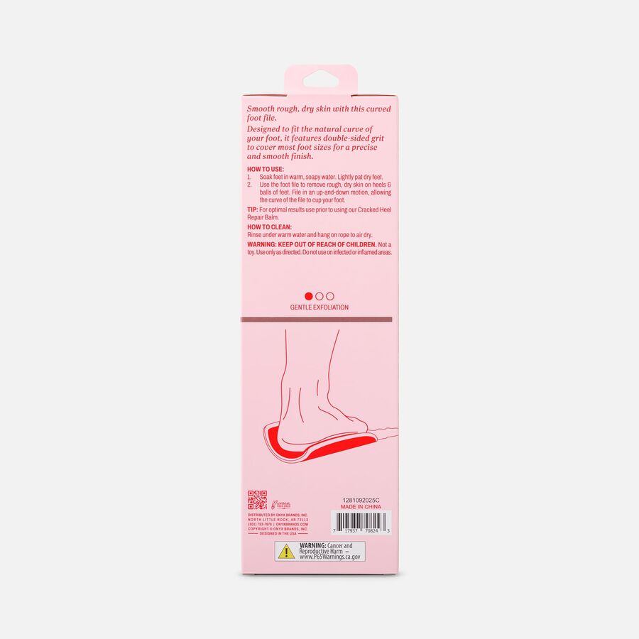 ONYX Professional Smooth Curve XL Foot File, , large image number 1