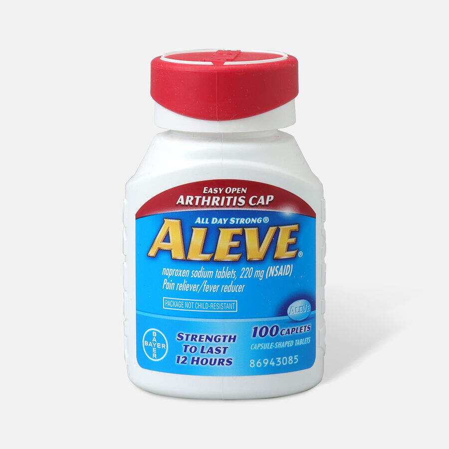 Aleve Pain Reliever, Fever Reducer, 220 mg Tablets, Easy Open Cap, , large image number 0