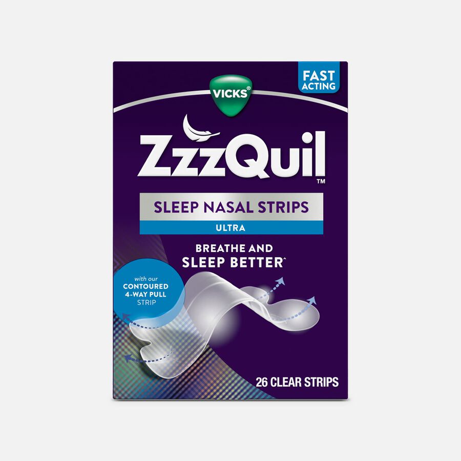 Vicks ZzzQuil Sleep Ultra Nasal Strips, 26 ct., , large image number 0