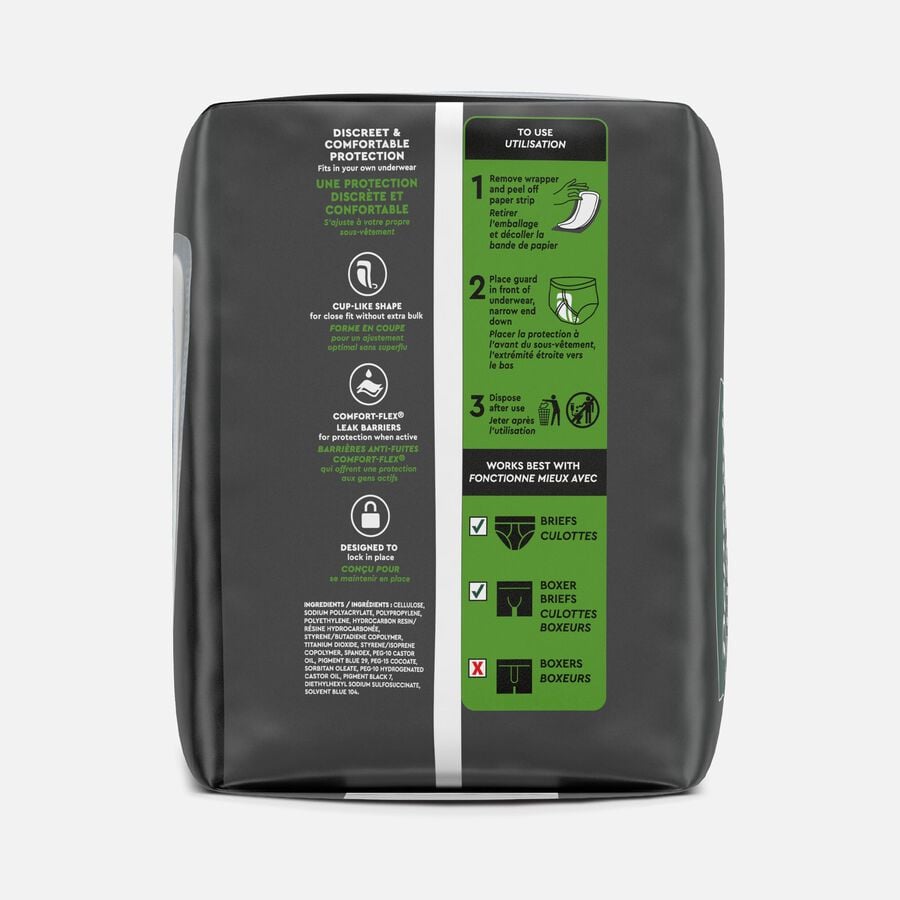 Depend Incontinence Guards for Men, Maximum Absorbency, 52 ct., , large image number 1