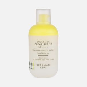 Beekman 1802 Solar Milk Clear  SPF 50 PA++++ Sunscreen Gel  for Face, 1.69 fl oz.