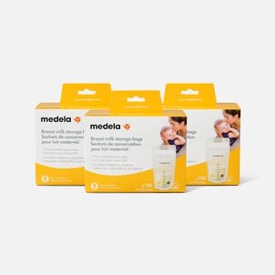 Medela Breast Milk 6 oz. Storage Bags, 100 ct. (3-Pack)