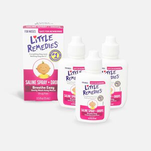 Little Remedies For Noses Saline Spray, .5 oz. (3-Pack)