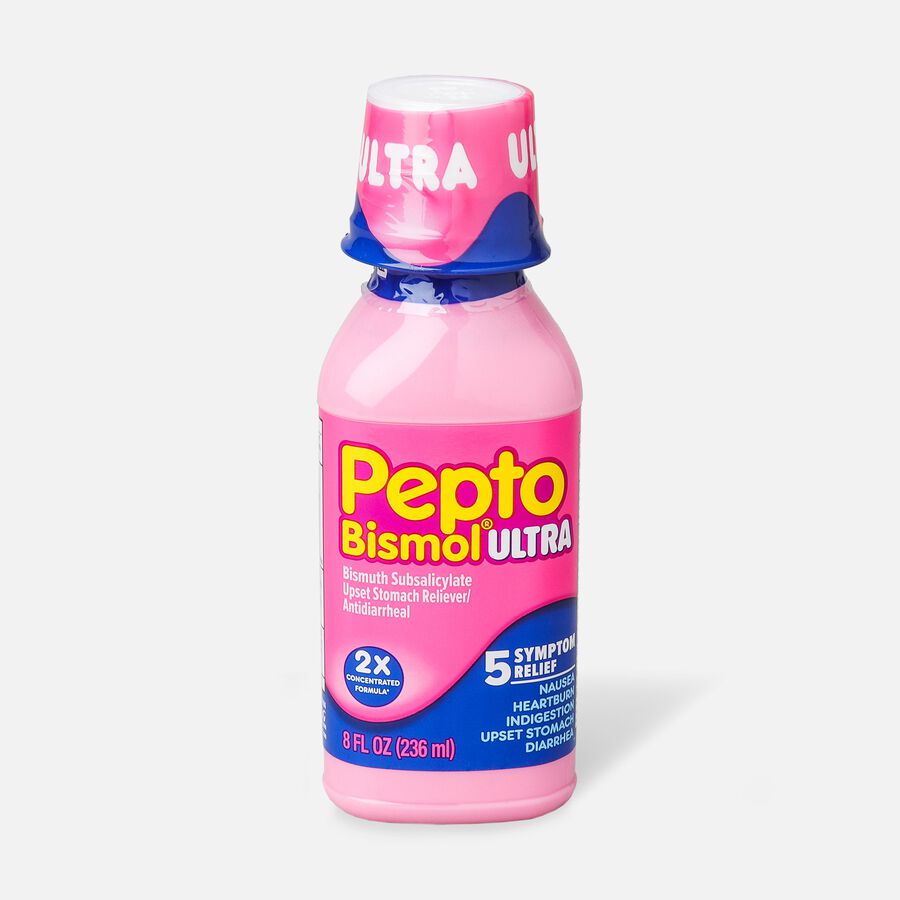 Pepto Bismol Ultra 5 Symptom Stomach Relief Liquid, Original, 12 oz., , large image number 0