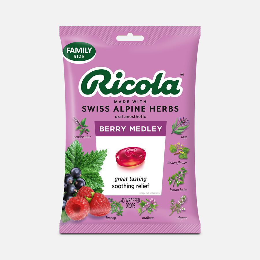 Ricola Berry Medley Throat Drops, 45 ct., , large image number 0