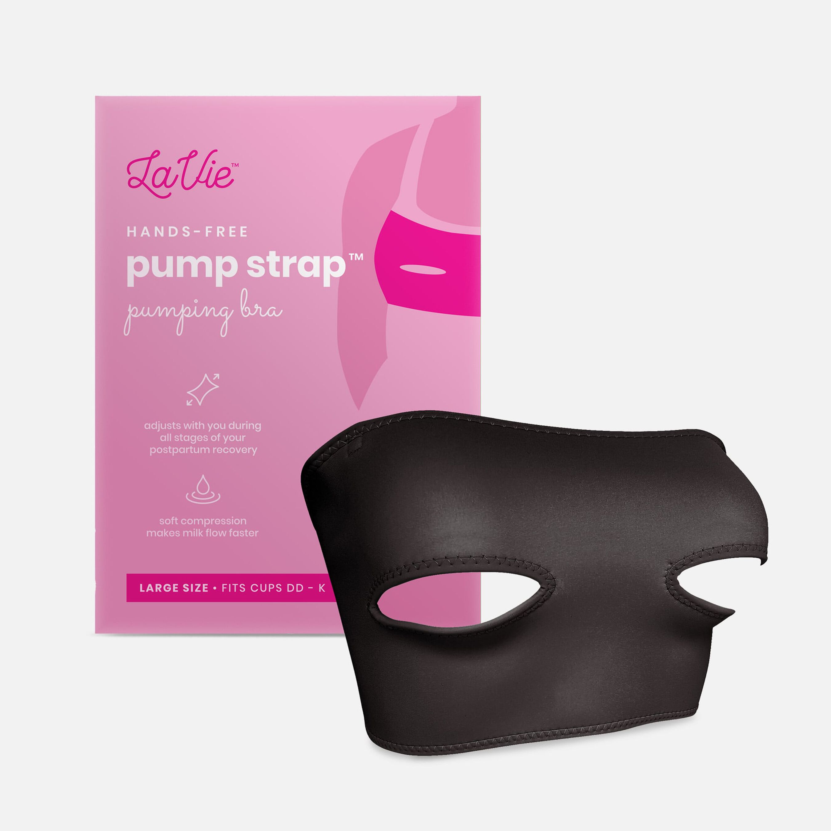 HSA Eligible LaVie Pump Strap HandsFree Pumping & Nursing Bra, Black