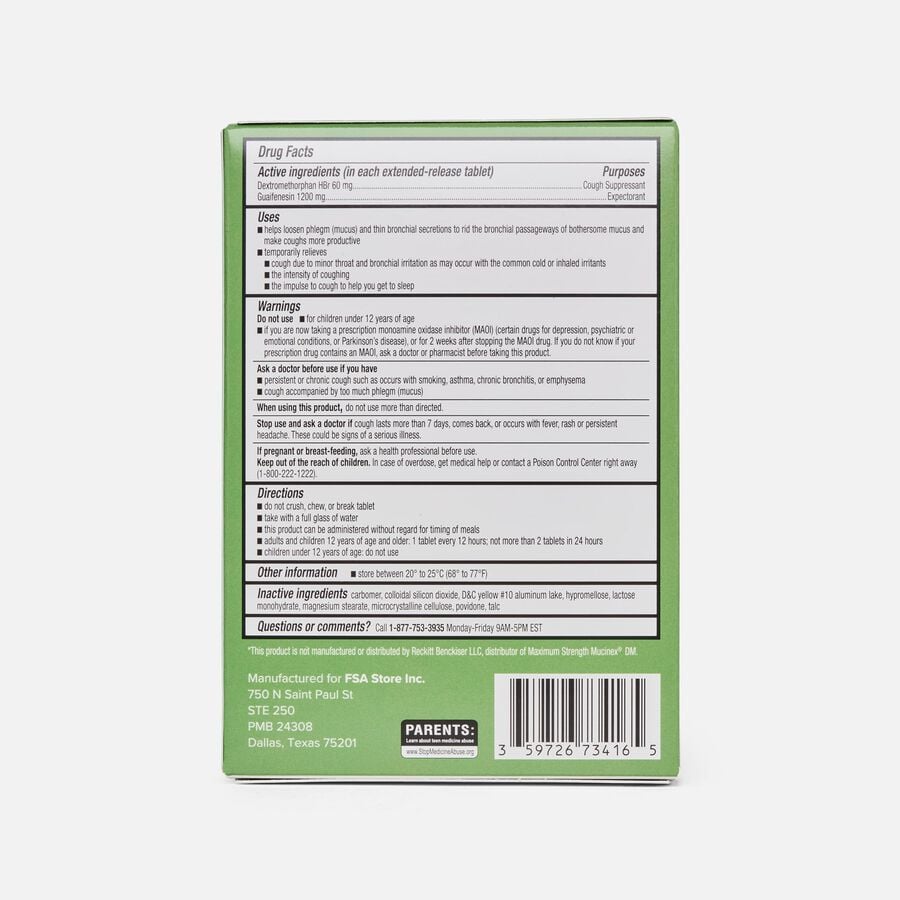 Caring Mill™ Maximum Strength Mucus-DM Extended-Release Tablets,14 ct, , large image number 1